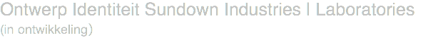 Ontwerp Identiteit Sundown Industries | Laboratories (in ontwikkeling)